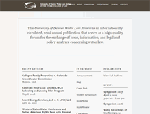 Tablet Screenshot of duwaterlawreview.com